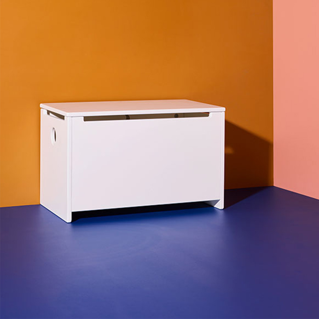 Kid's concept opbergkist bankje star - wit - Afbeelding 4