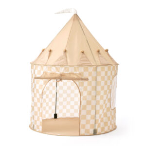 Speeltent ruit beige