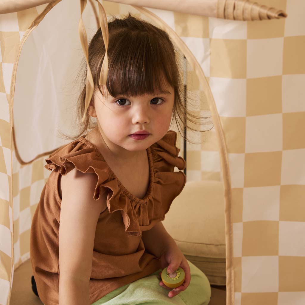 Speeltent ruit beige - Afbeelding 5