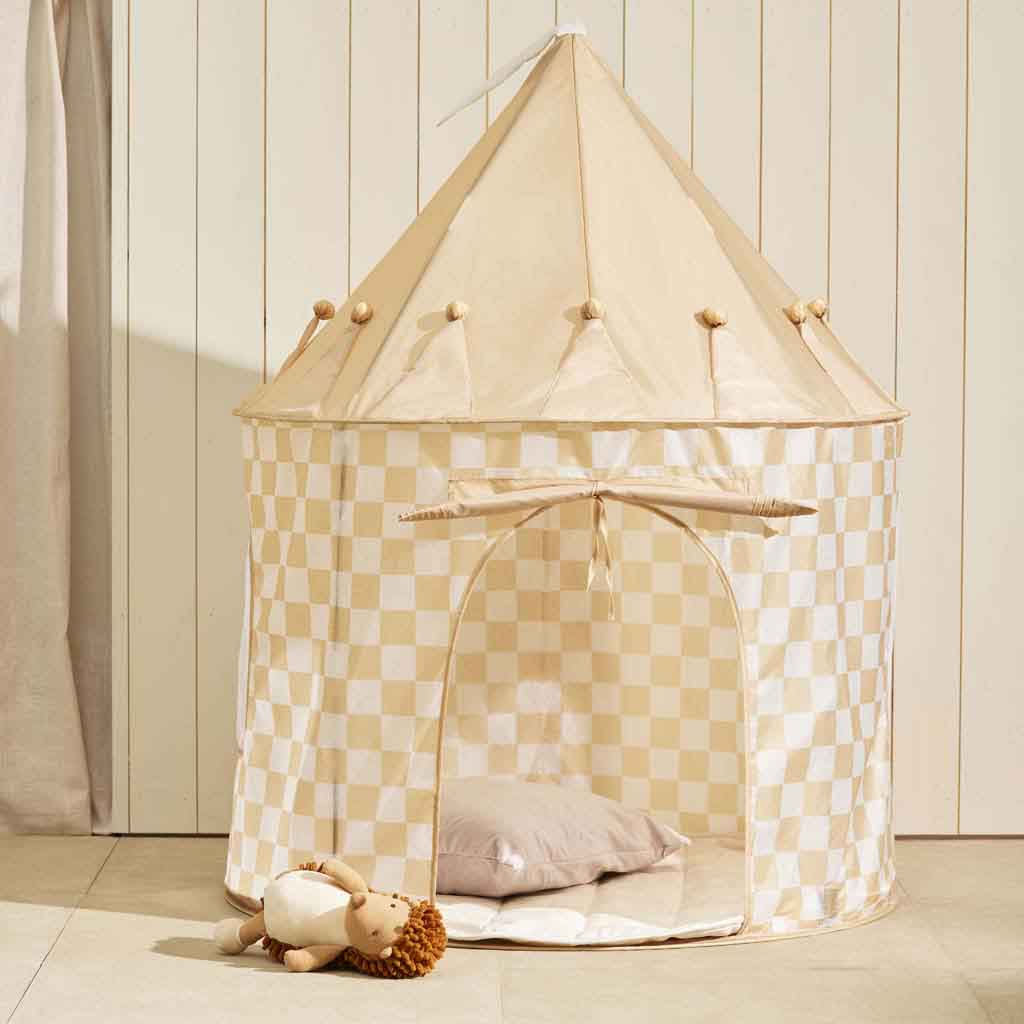 Speeltent ruit beige - Afbeelding 4