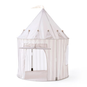 Speeltent streep grijs