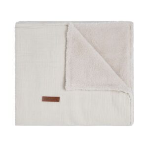Baby's Only ledikantdeken teddy Breeze 100x135 - warm linen beige