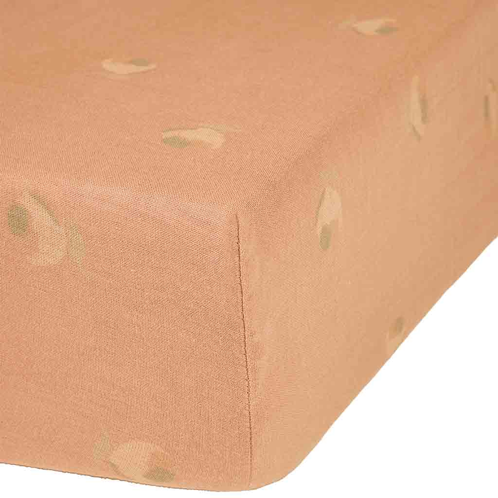 Nobodinoz hoeslaken wieg 40x80 - powder pink blossom roze - Afbeelding 2