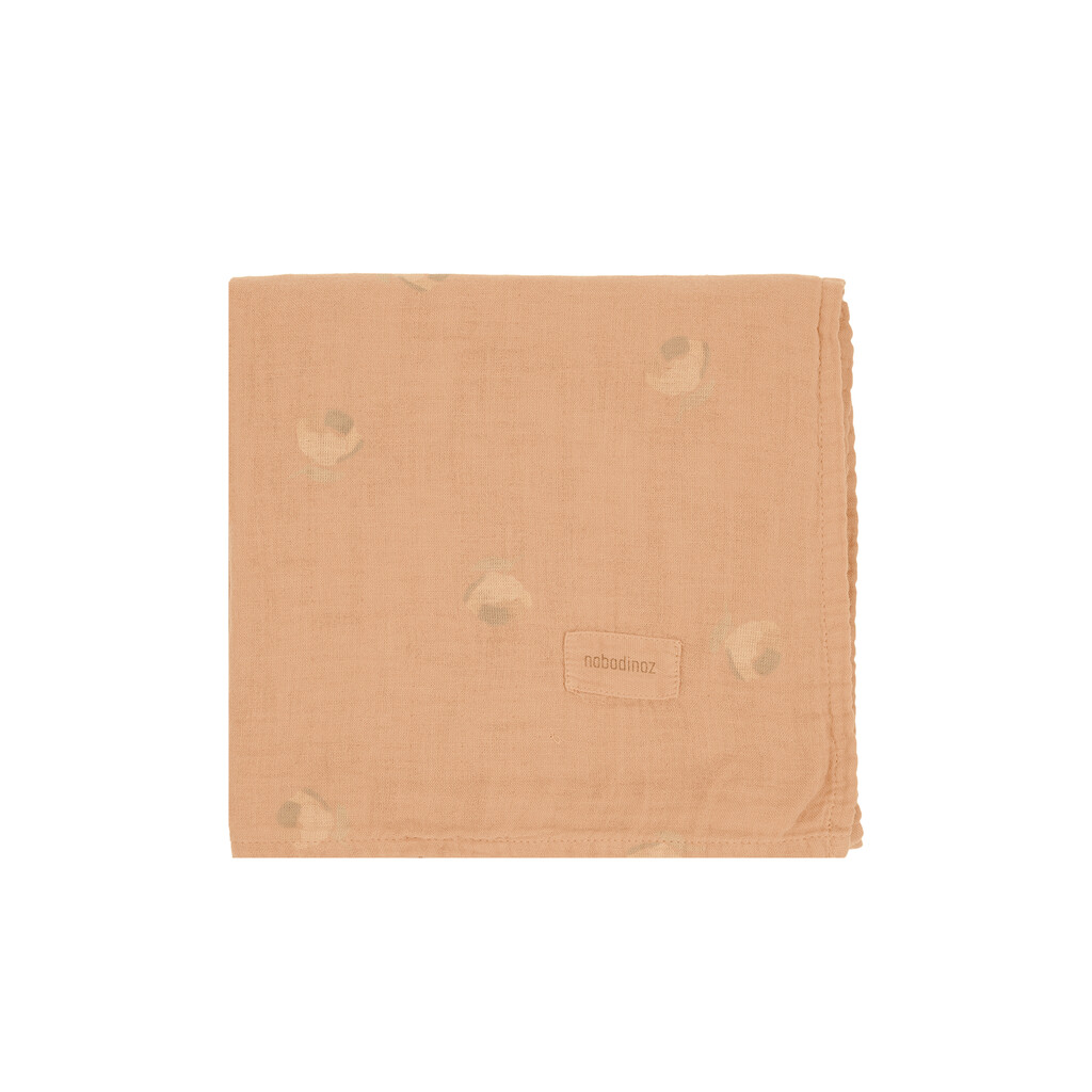 Nobodinoz hydrofiele doek wabi sabi 70x70 - powder pink blossom - Afbeelding 2