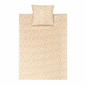 Nobodinoz kinderdekbedovertrek wabi sabi 150x200 - golden brown sakura