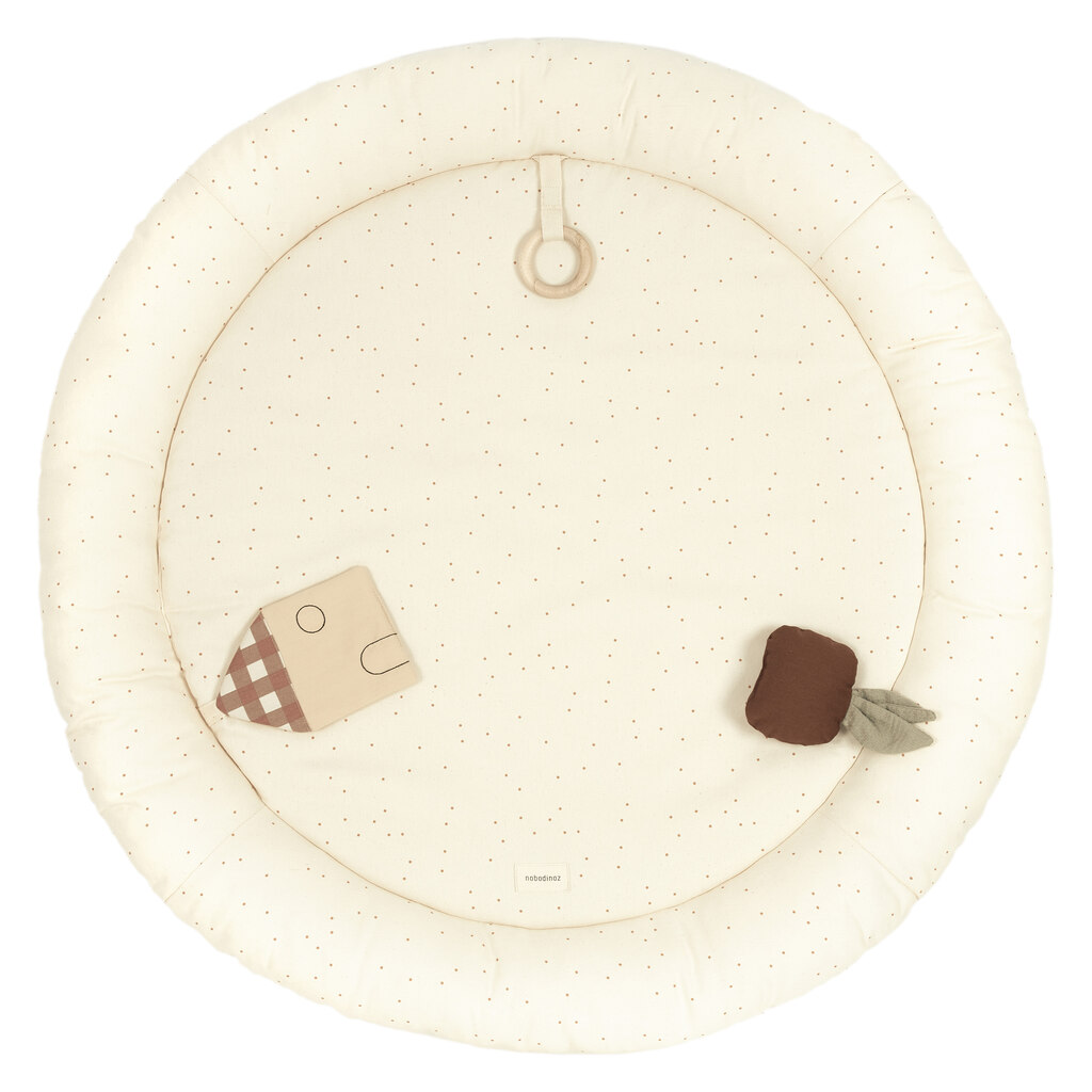 Nobodinoz speelkleed rond sweet home - beige