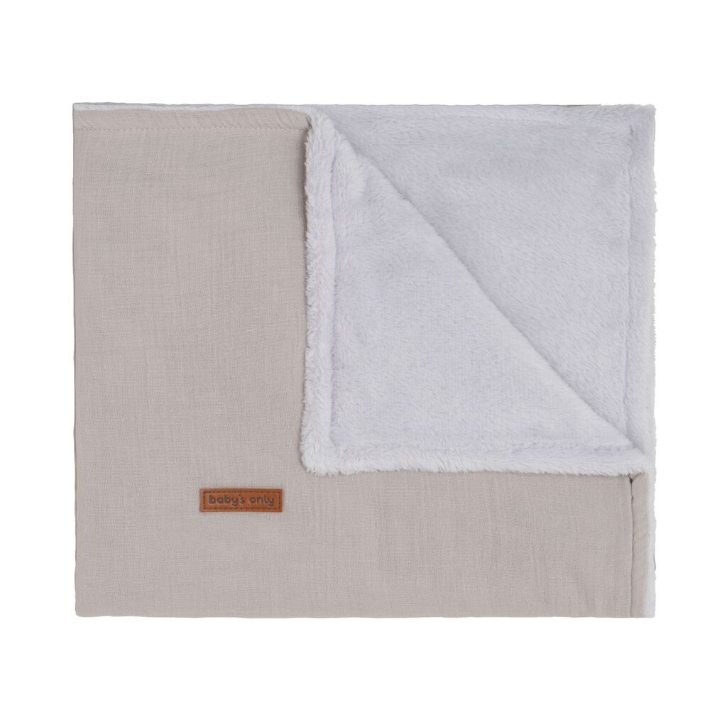 Baby's Only ledikantdeken teddy Breeze 100x135 - taupe beige