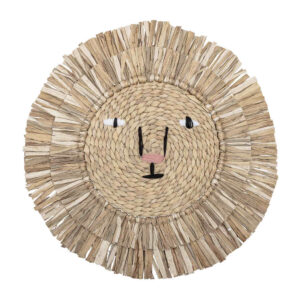 Bloomingville Mini zeegras muurdecoratie leeuw