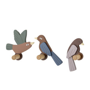 Bloomingville kinderkapstok set van 3 - vogels