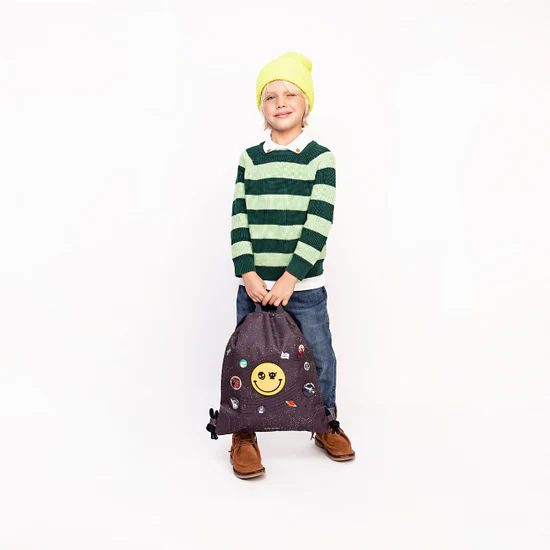 Jeune Premier kinderrugzak jongen smiley - space invaders - Afbeelding 7