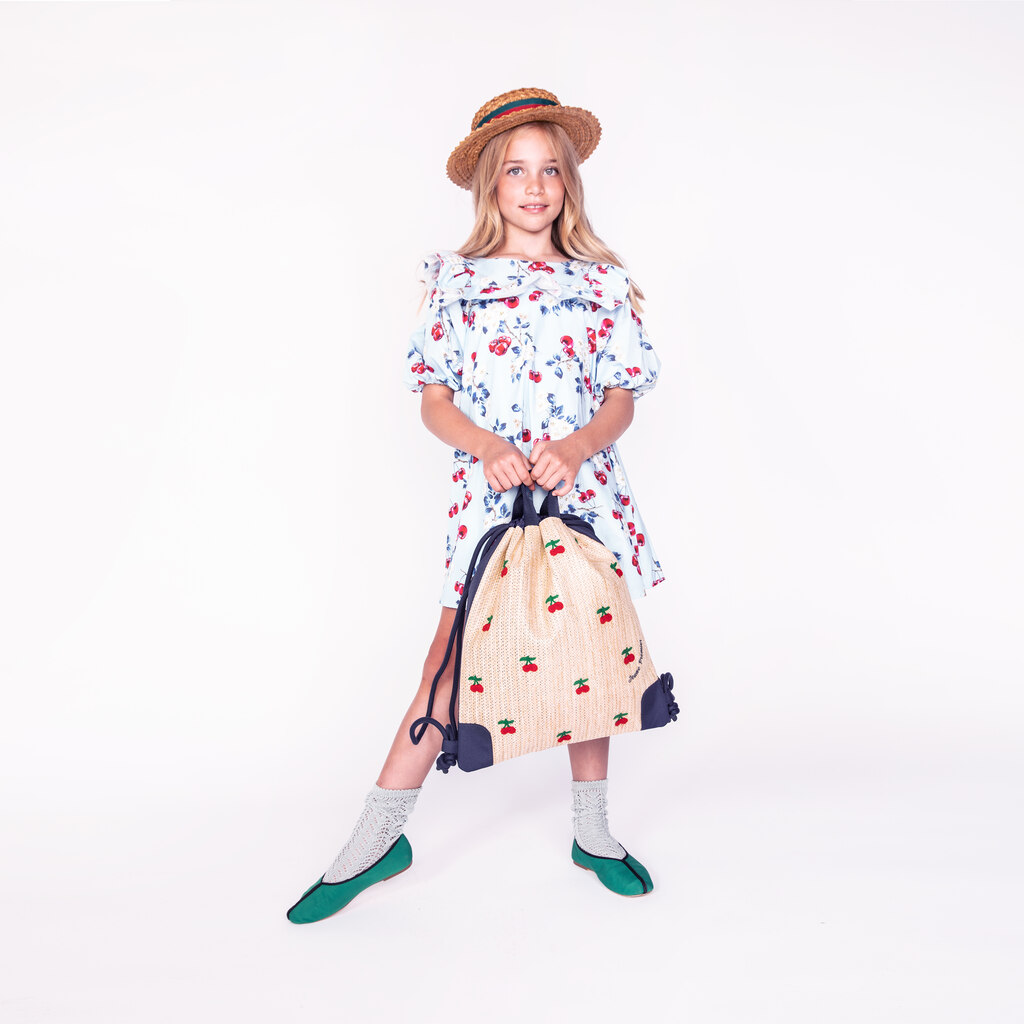 Jeune Premier kinderrugzak meisje kersen - raffia cherry - Afbeelding 5