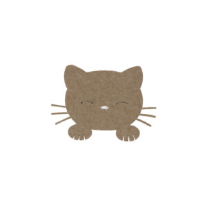 KidsDepot muurdecoratie kat Merle - bruin