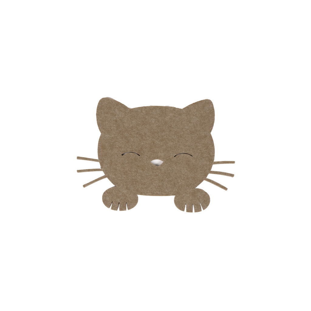 KidsDepot muurdecoratie kat Merle - bruin