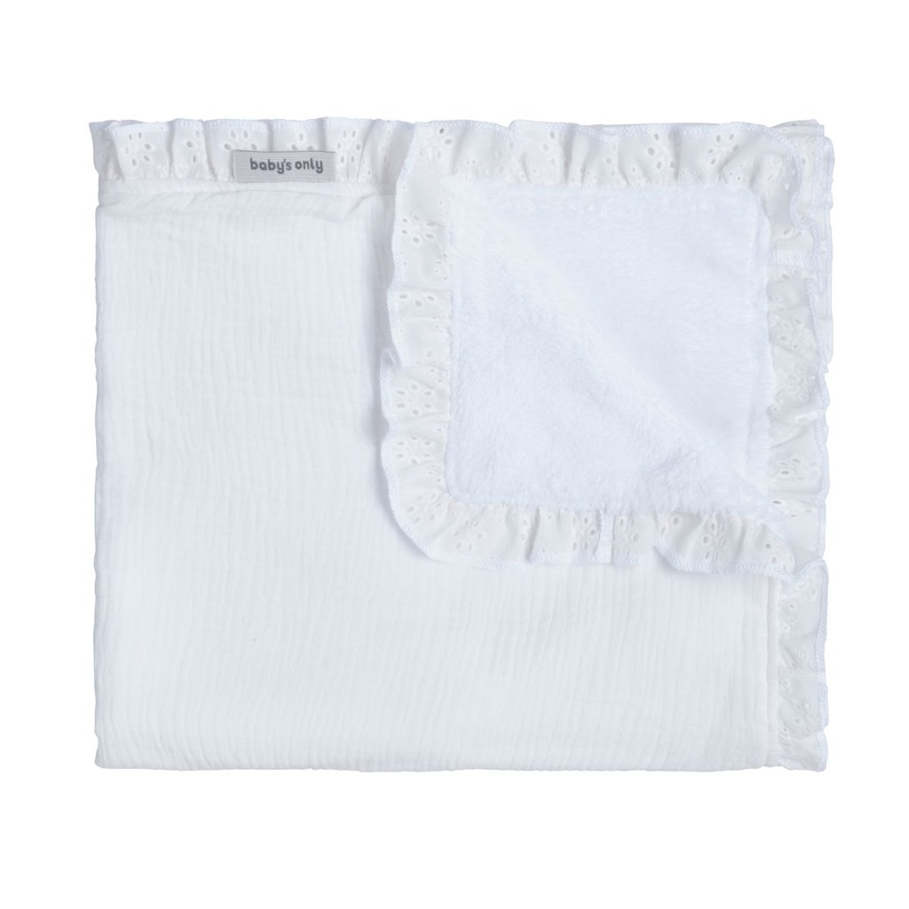 Baby's Only wiegdeken teddy Calm 70x95 - wit