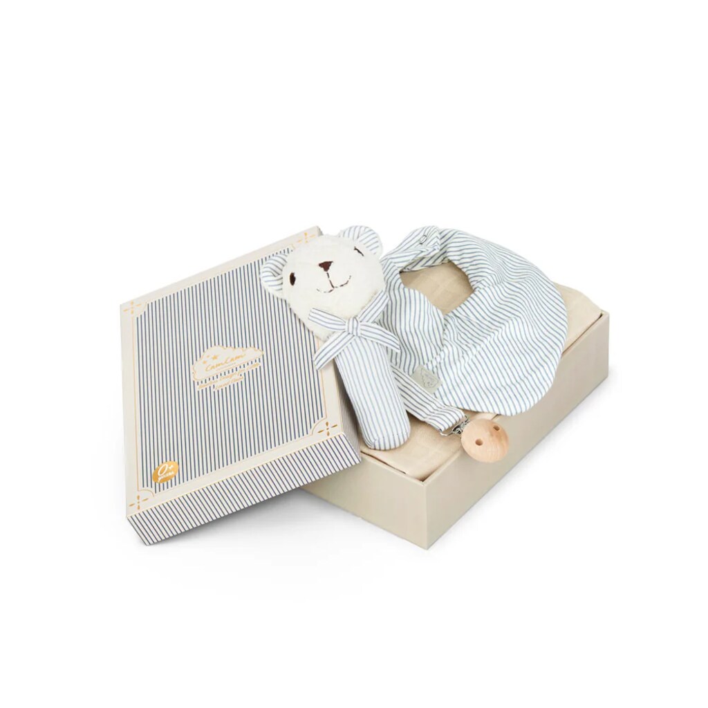 Cam Cam giftset for newborn - classic stripes blue