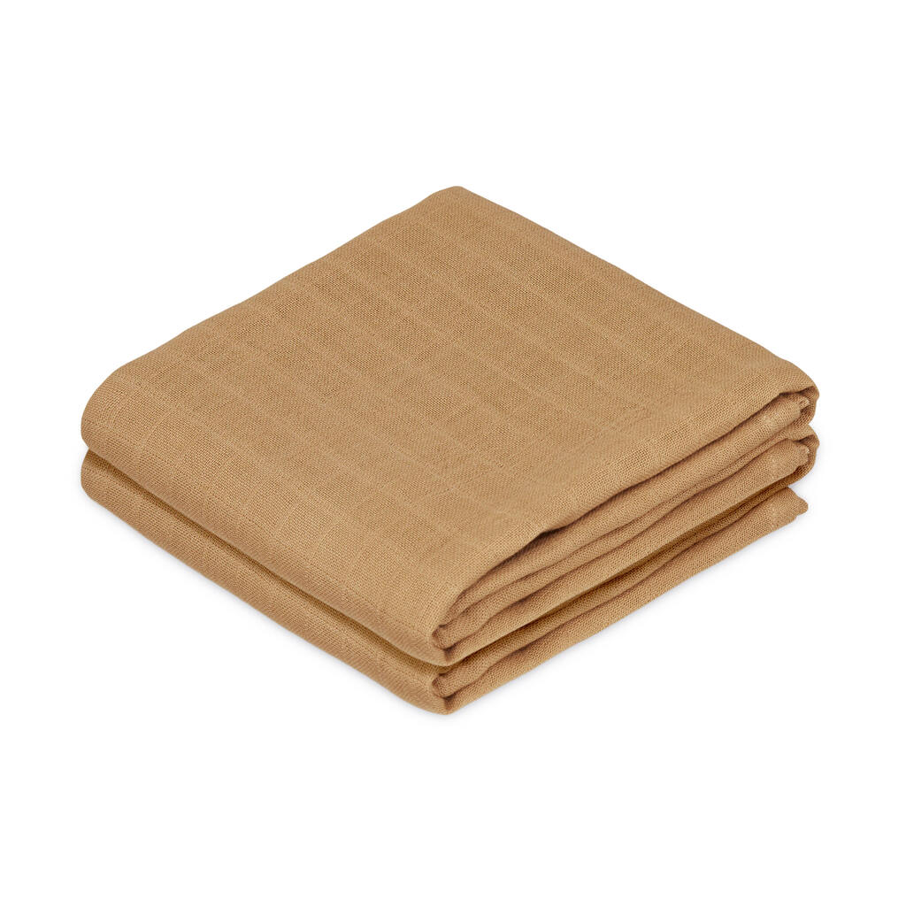 Cam Cam hydrofiele doeken set van twee 70x70 - honey/geel