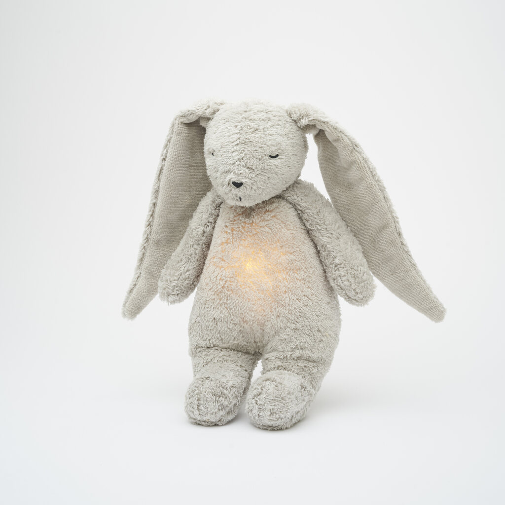 Moonie knuffel met hartslag konijn - gray - Afbeelding 2