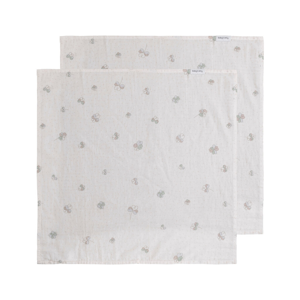Baby's Only hydrofiele doeken tender set van twee 65x65 - clover