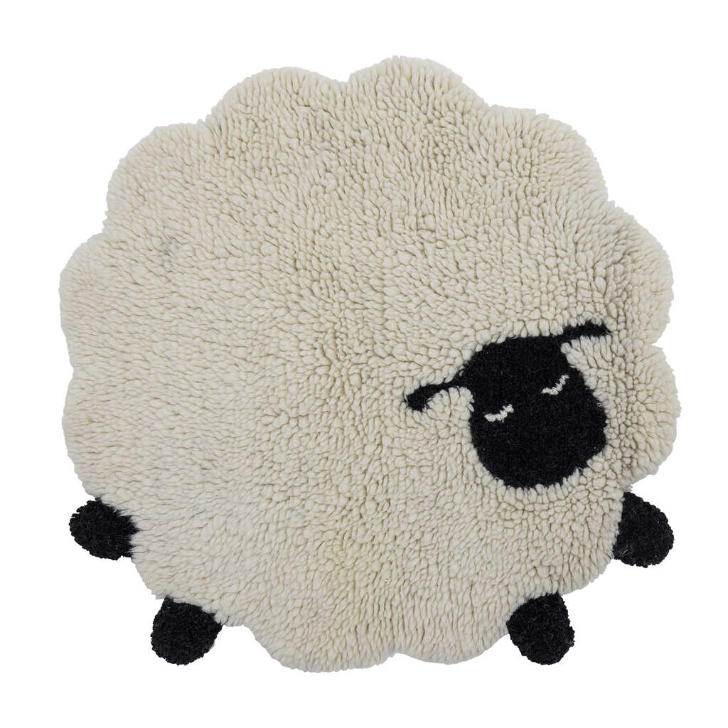 Bloomingville MINI vloerkleed dier schaap/ 84 cm