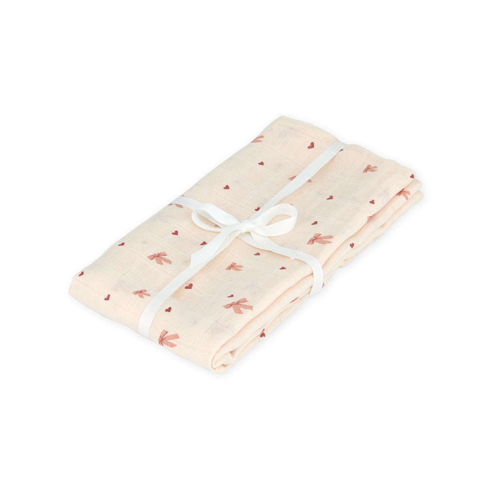 Cam Cam hydrofiele doek XL met print 120x120 - bows