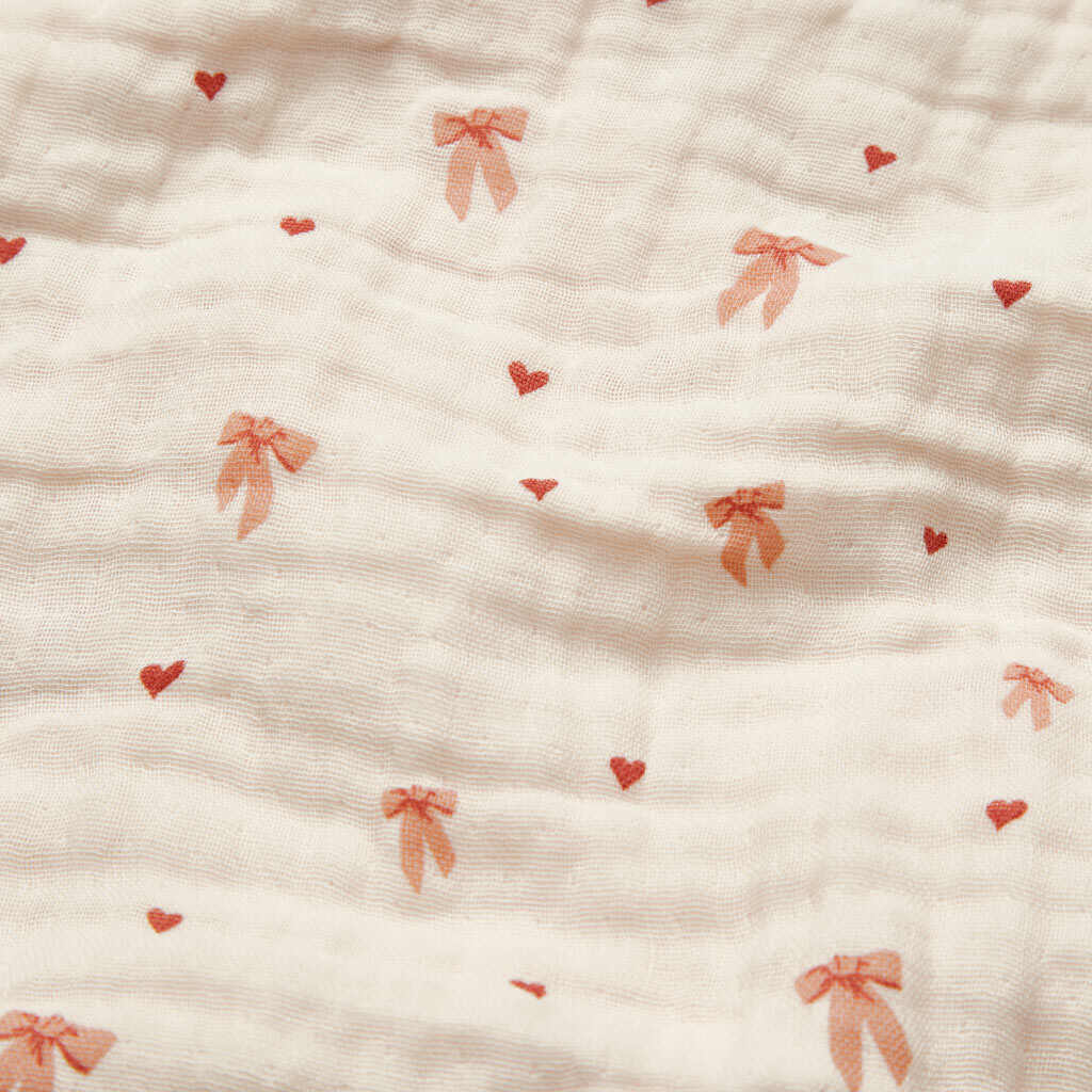 Cam Cam hydrofiele doek XL met print 120x120 - bows - Afbeelding 2