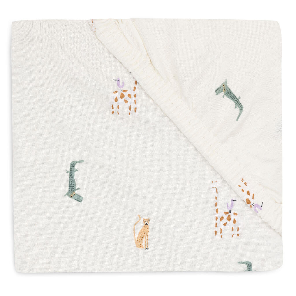 Jollein hoeslaken ledikant 60x120 - jungle jambo