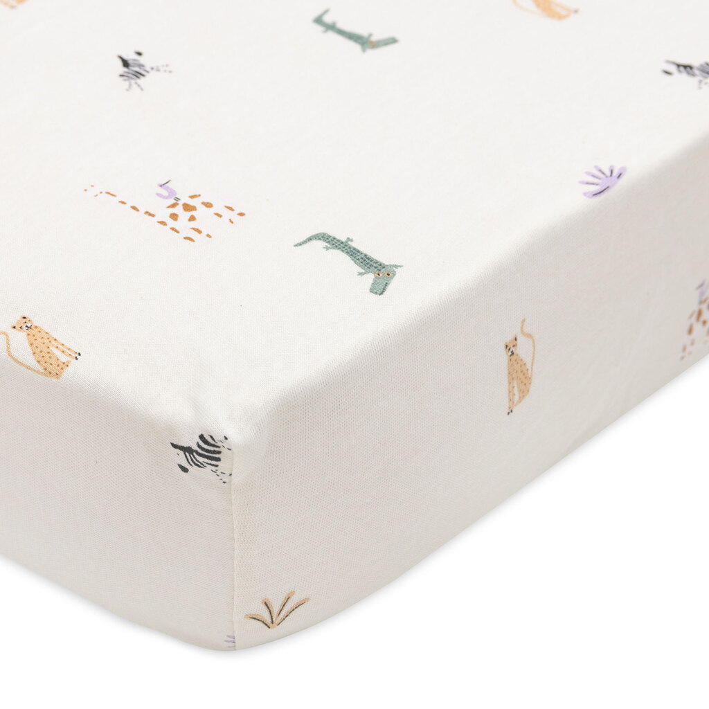 Jollein hoeslaken ledikant 60x120 - jungle jambo - Afbeelding 2