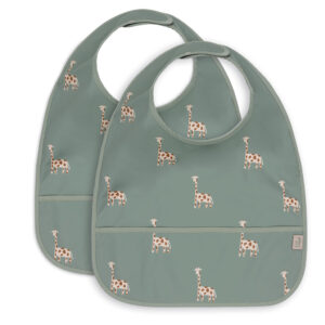 Jollein slabbetje set van twee 40 cm โ jungle jambo