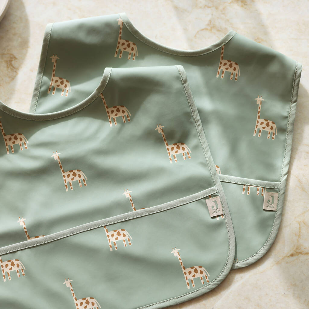 Jollein slabbetje set van twee 40 cm – jungle jambo - Afbeelding 3
