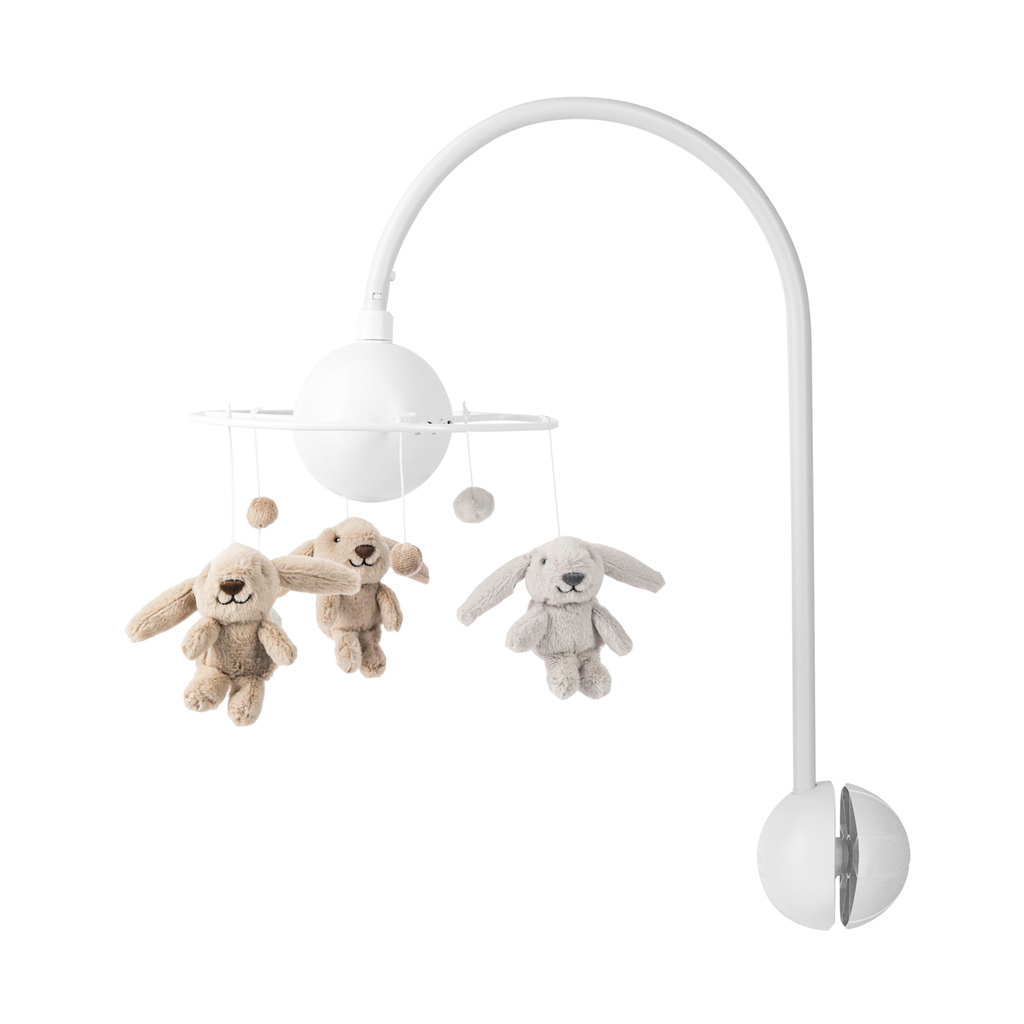 Flow Amsterdam muziekmobiel dieren - beige - Afbeelding 2