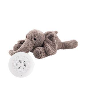 Flow slaapknuffel met hartslag olifant - grijs
