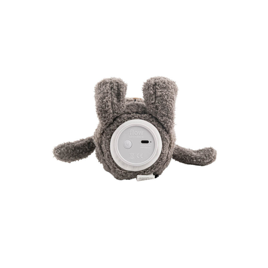 Flow Amsterdam knuffel met lampje beer – grijs - Afbeelding 3