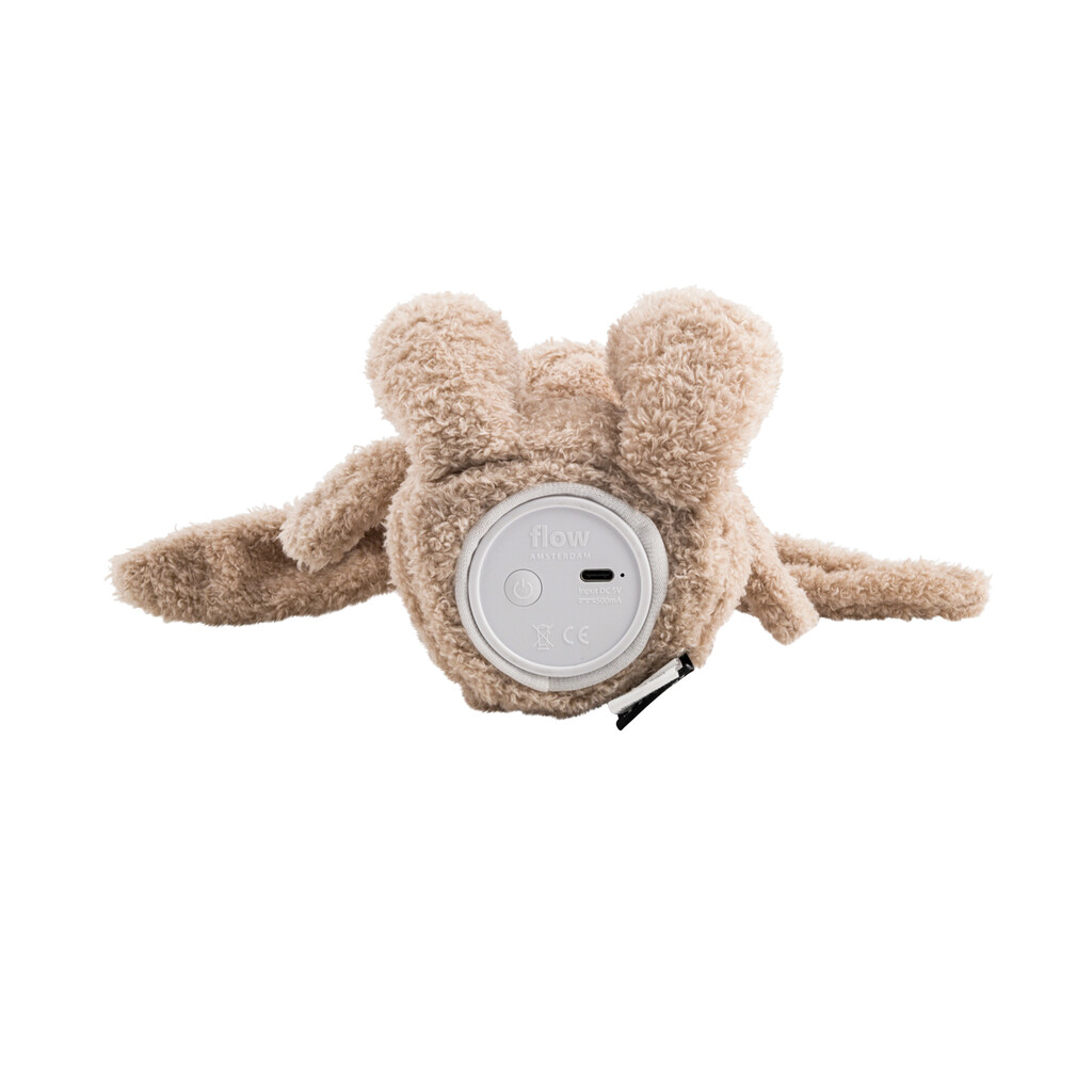 Flow Amsterdam knuffel met lampje konijn – beige - Afbeelding 3