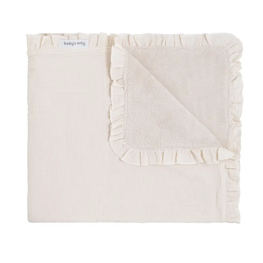 Baby's Only wiegdeken teddy Calm 70x95 - warm linen beige