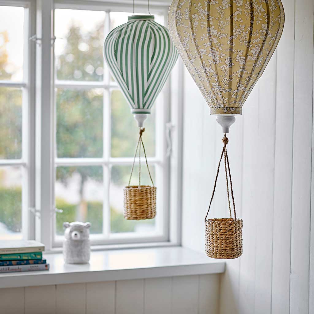 Bloomingville MINI luchtballon mobiel voor kinderkamer - groen - Afbeelding 2