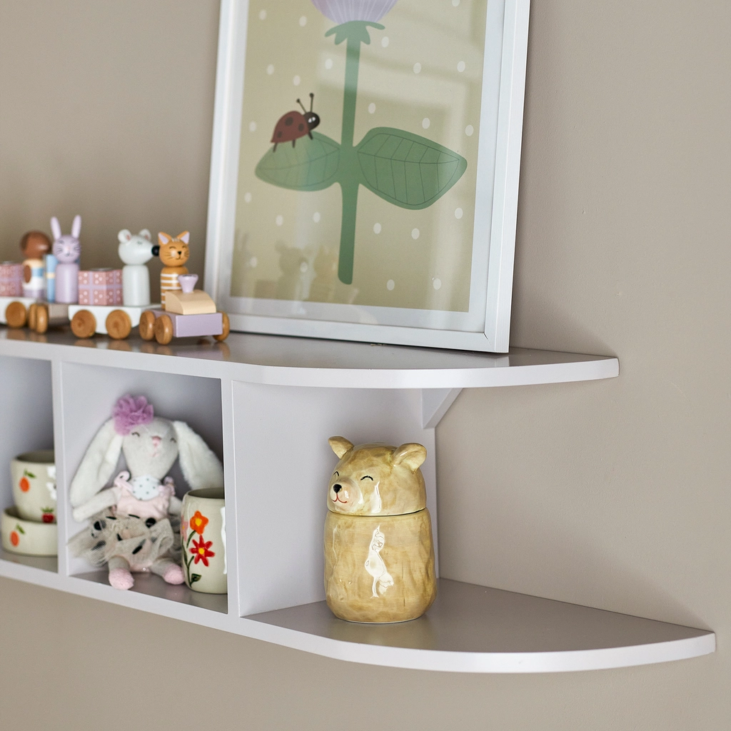 Bloomingville houten wandplank met vakken Elias - grijs - Afbeelding 5