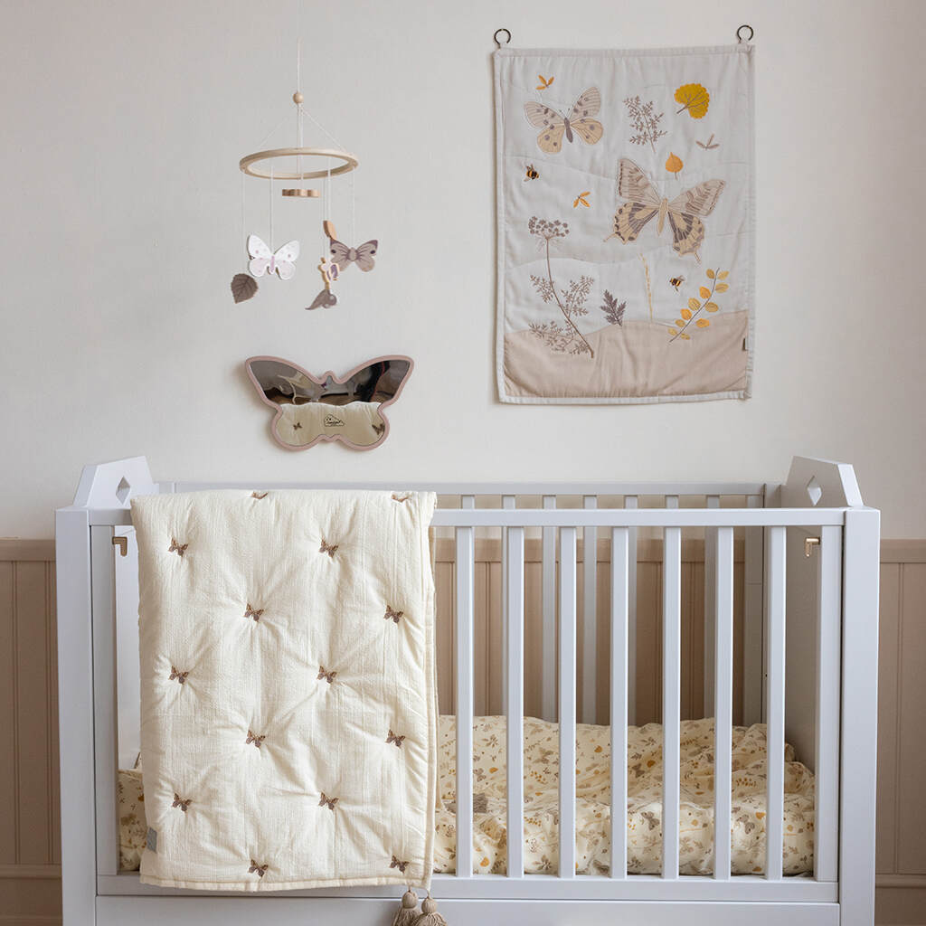 Cam Cam wiegdeken zomer/winter 90x120 - butterflies - Afbeelding 4
