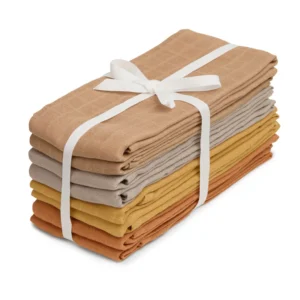 Cam Cam hydrofiele doeken set van acht 70x70 - earth mix