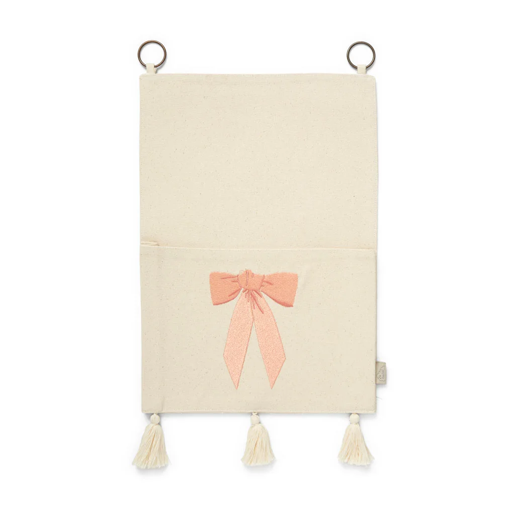 Cam Cam wandhanger opbergzak geborduurd- Bows