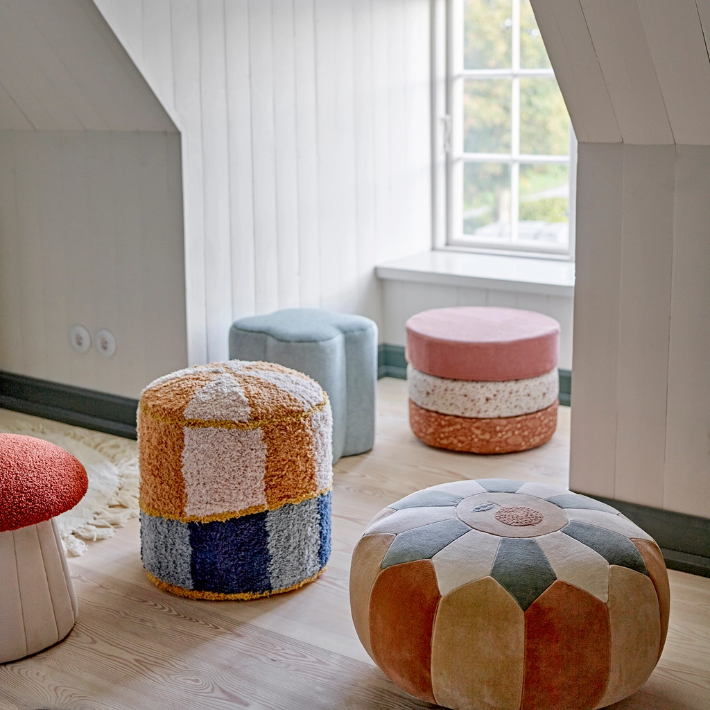 Kinderpoef Gekleurd Bloomingville Mini Kio - Afbeelding 2