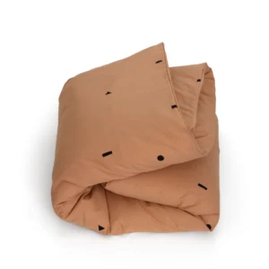 Studio Ditte kinderdekbedovertrek blokken 140x200/60x70 - caramel