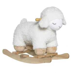 Bloomingville MINI hobbeldier schaap laasrith - wit