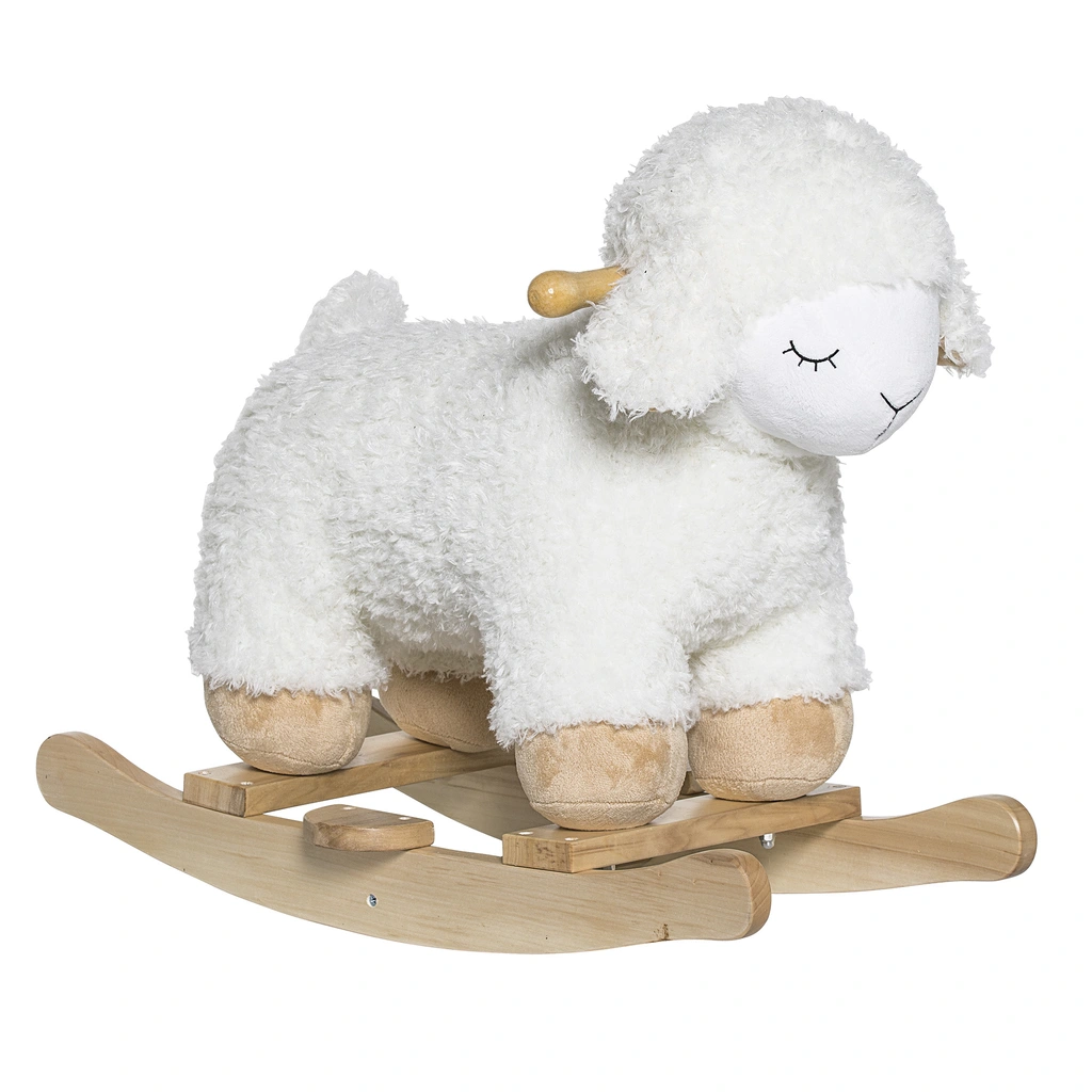 Bloomingville MINI hobbeldier schaap laasrith - wit
