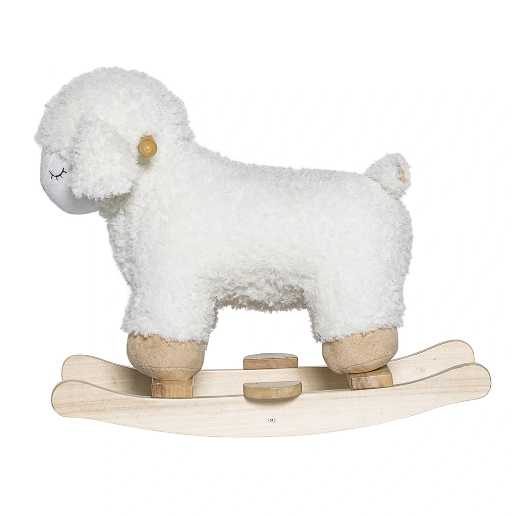 Bloomingville MINI hobbeldier schaap laasrith - wit - Afbeelding 2