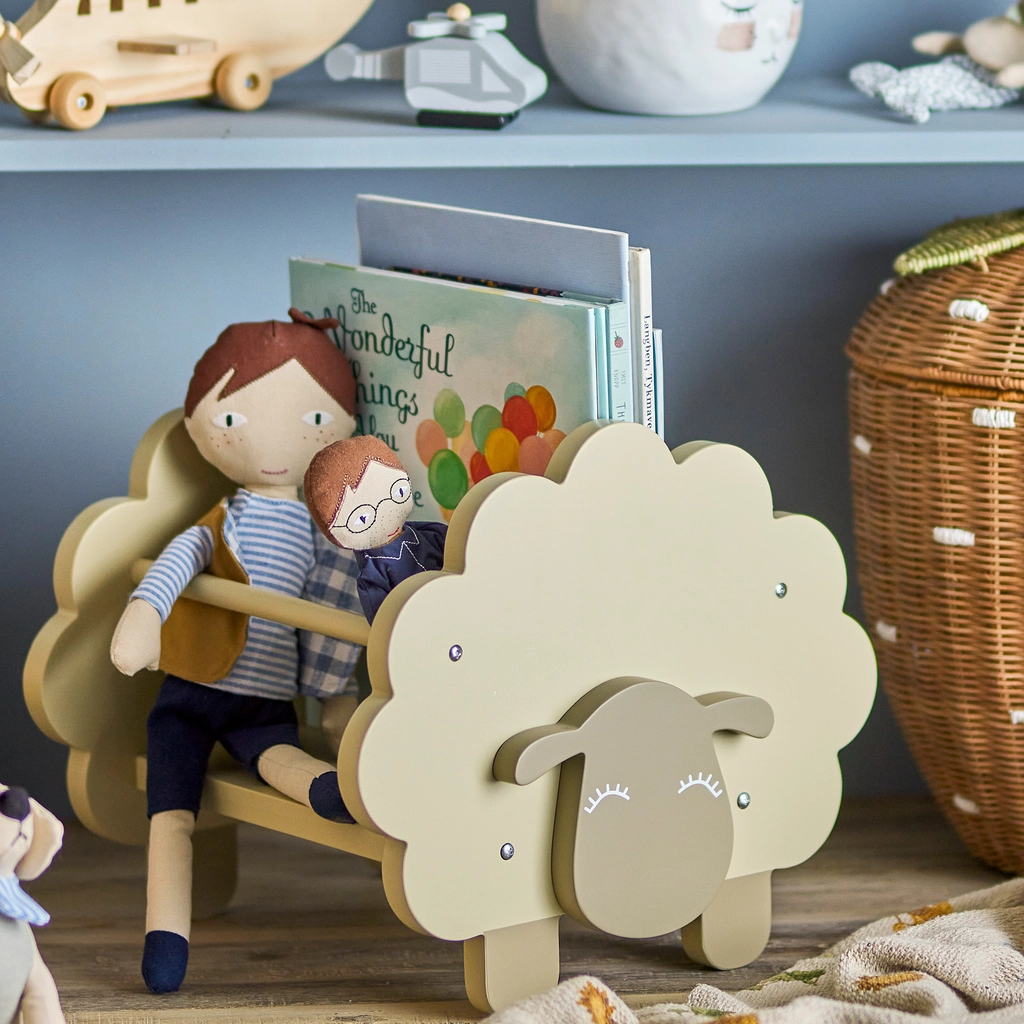 Bloomingville boekenrek schaap - grijs - Afbeelding 5