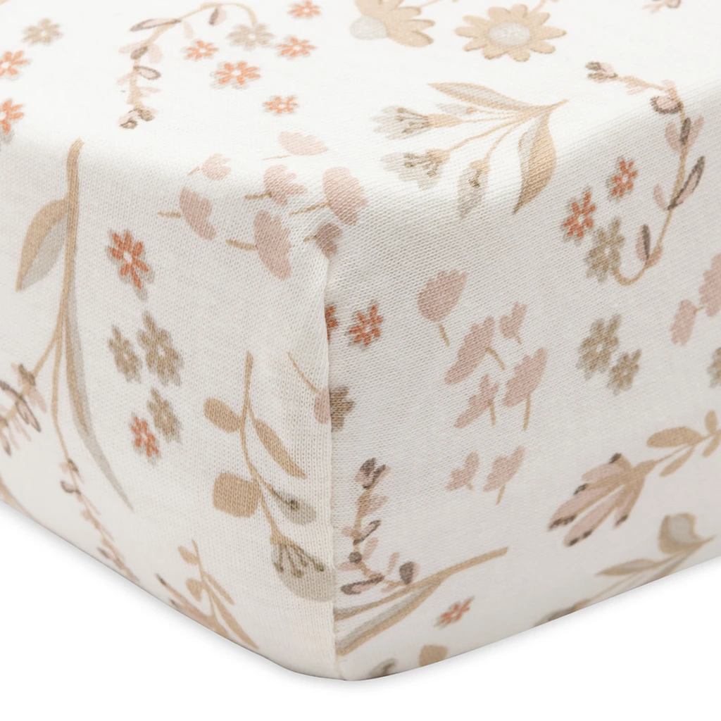 Jollein hoeslaken wieg 40x80/50x90 - bloomy - Afbeelding 2