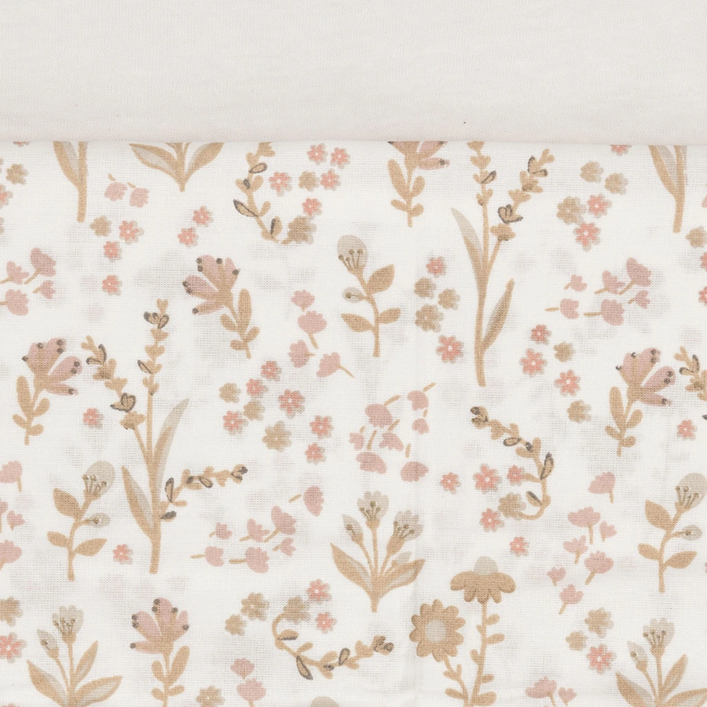 Jollein ledikantlaken met print 120x150 - bloomy - Afbeelding 2