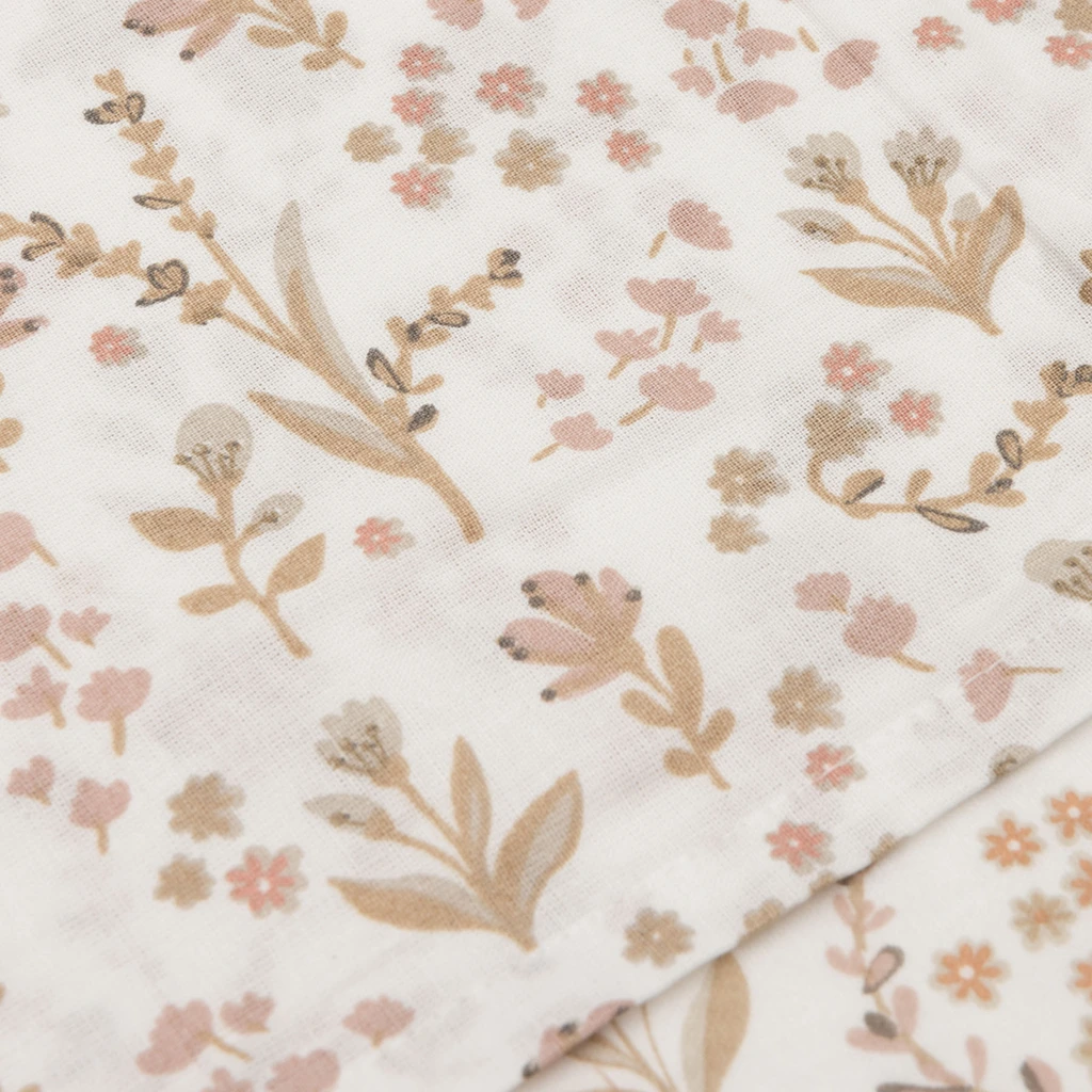 Jollein ledikantlaken met print 120x150 - bloomy - Afbeelding 3