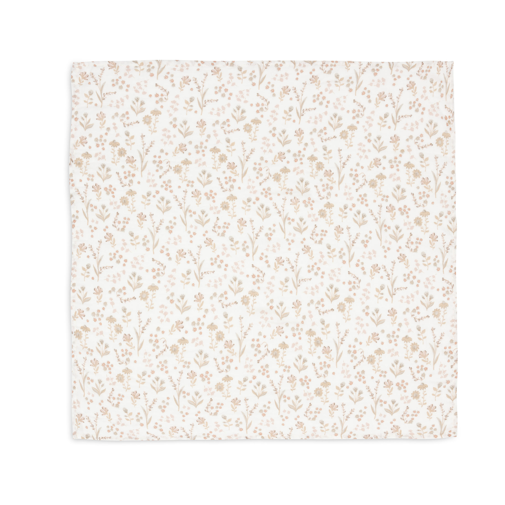 Jollein hydrofiele doeken XL set van twee 115x115 - bloomy - Afbeelding 2