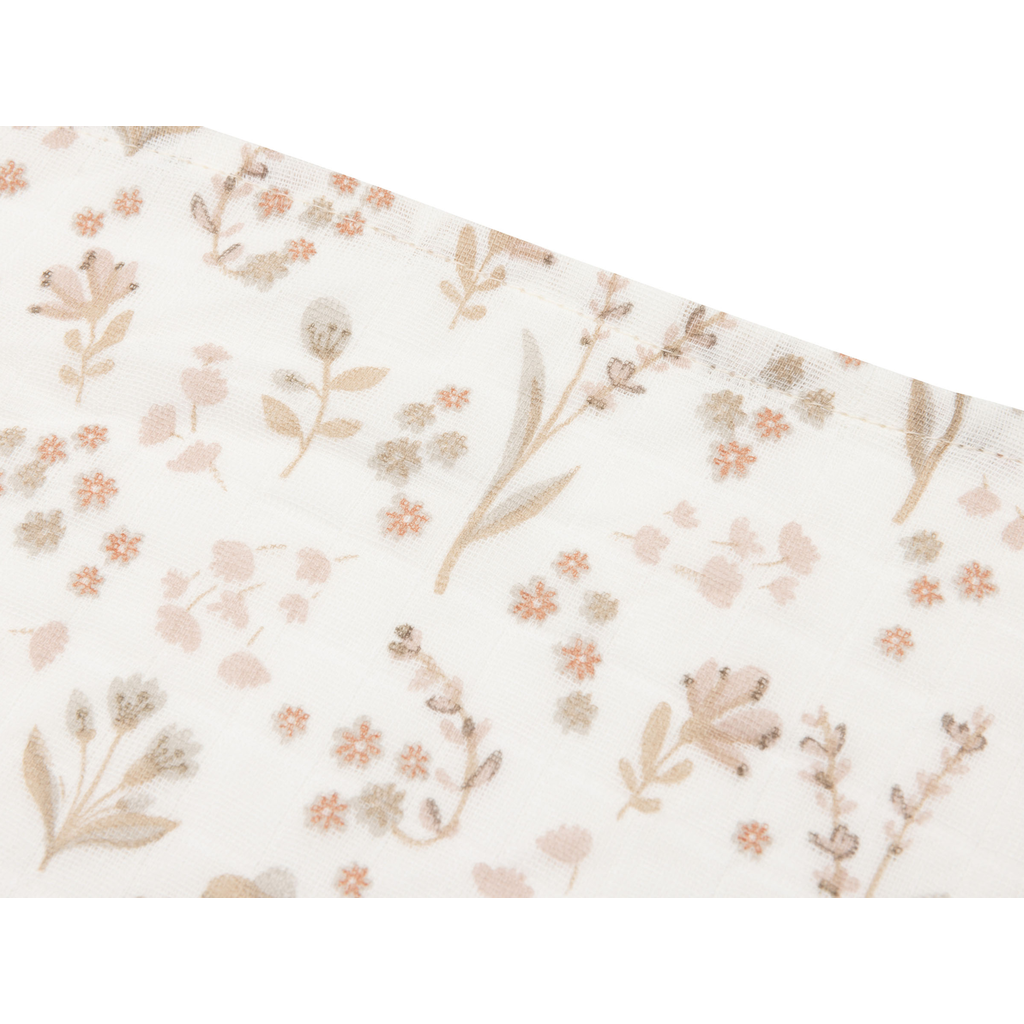 Jollein hydrofiele doeken set van drie 70x70 - bloomy - Afbeelding 2